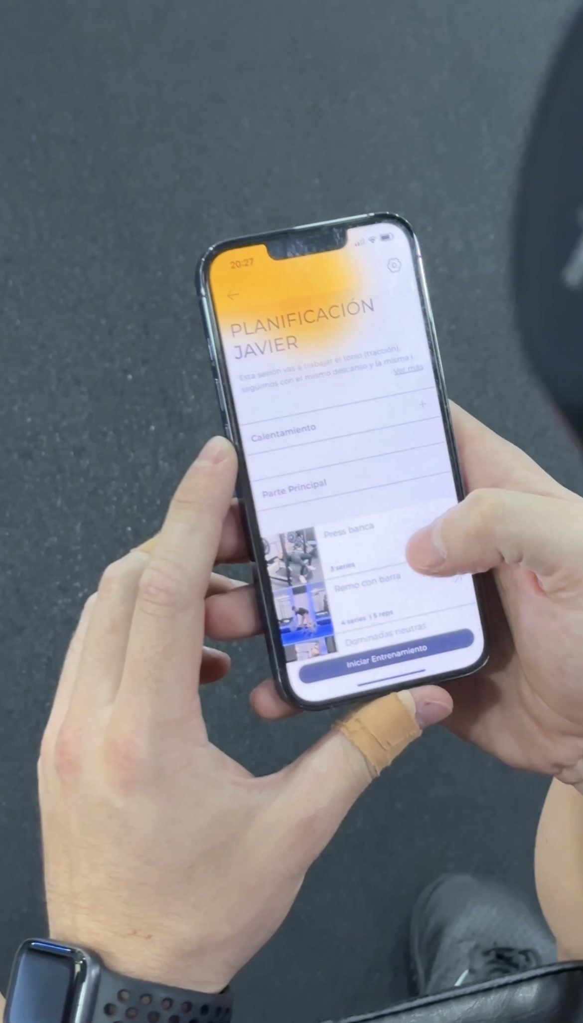 planificación entrenamiento con entrenador personal online