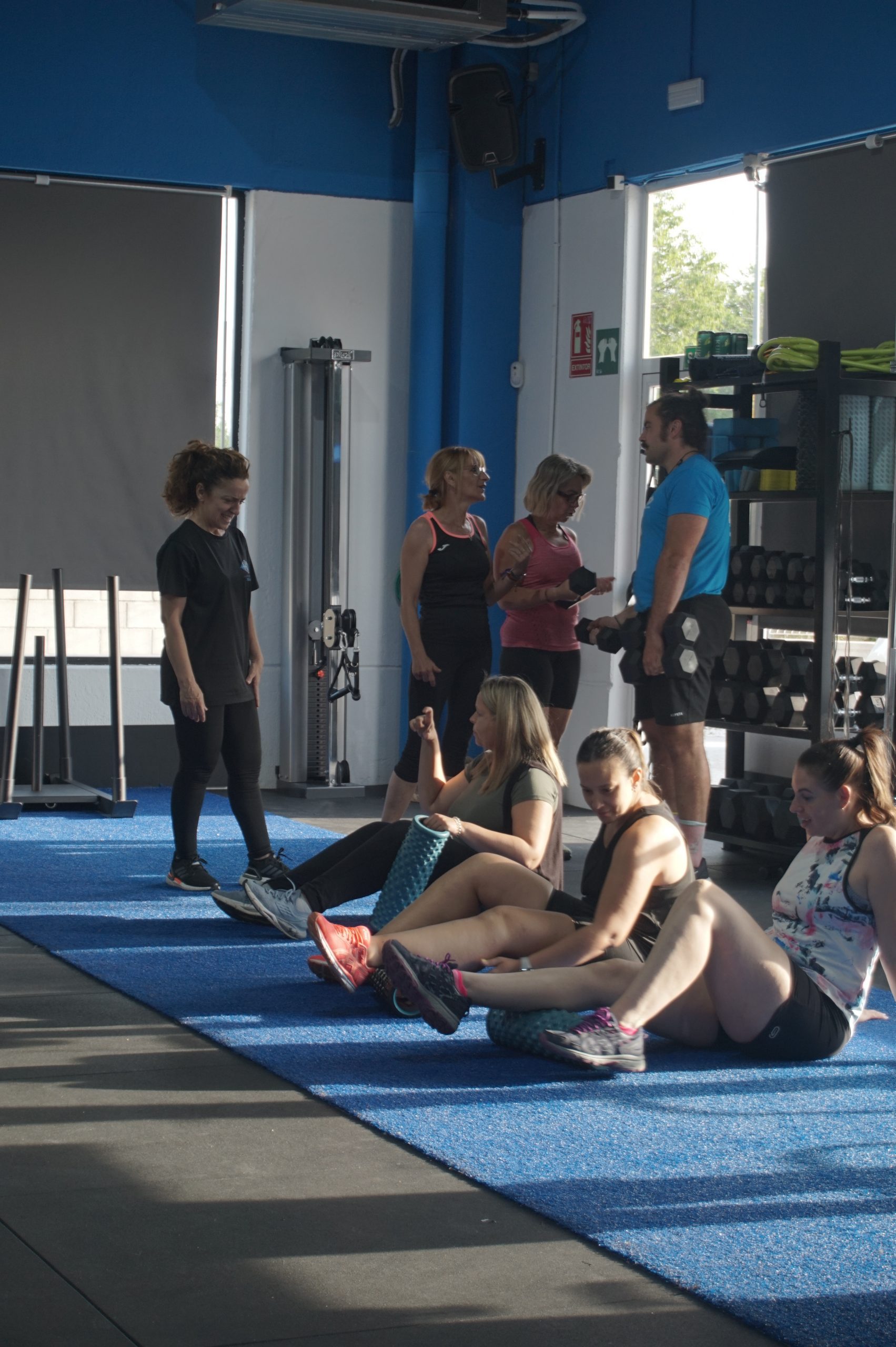 sesión grupal con entrenador personal en Fuenlabrada